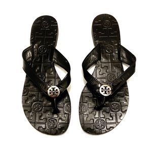 Tory Burch Thora Sandals Size 8 Black